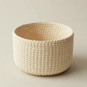Gathered Cotton Basket